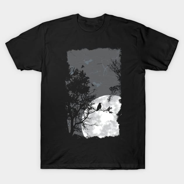 Birds at night T-Shirt by MinnieWilks